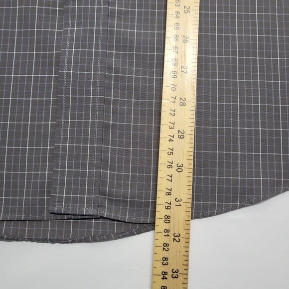 Vintage Stafford Mens Dress Shirt 17 32/33 Button Up Long Sleeve Wrinkle Free - Picture 13 of 14
